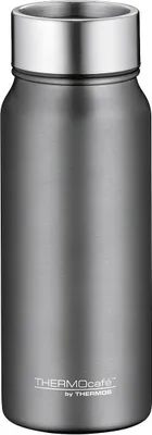 Produktbild von ThermoCafé Thermobecher TC DrinkingMug, Edelstahl grey 0,5 l, hält 9 Stunden heiß oder 18 Stunden kalt, absolut dicht, zerlegbarer Verschluss, 360°-Trinken, BPA-Frei - 4097.234.050