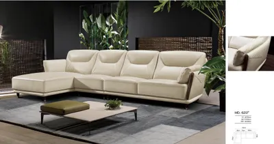 Immagine prodotto di Divano ad angolo imbottito divano di design seduta soggiorno paesaggio divano in pelle angolo set