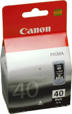 Produktbild von Canon PG-40BK Tinte Schwarz, Schwarz, Tinte auf Pigmentbasis, 1 Stück(e)