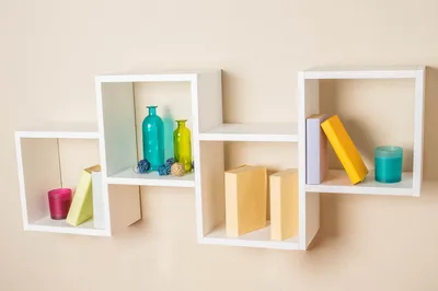 Produktbild von Bücherregal - 130 cm breit, Kiefer Holz-Massiv, Farbe: Weiß