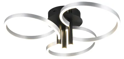 Obrázek produktu pro TRIO 648110605 CARUSO stropné svietidlo D650mm SMD LED 43W/4980lm 2300+3000+4000K brúsený hliník, switchdimmer