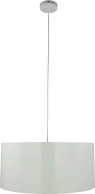 Produktbild von Wohnliche Hängeleuchte AMARA Creme Gold Stoff rund Ø55cm Velours Optik Schlafzimmer Wohnzimmer Hängelampe
