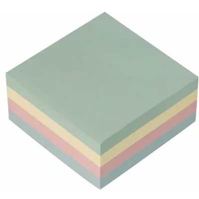 Obrázok produktu pre Q-Connect® KF01347 Samolepiaca kocka - pastelové farby, 76 x 76 mm