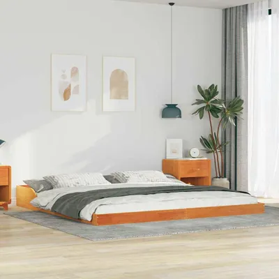 Produktbild von Bettgestell Wachsbraun 180 x 220 cm Massivholz Kiefer