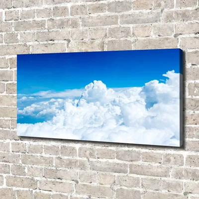 Produktbild von Tulup® Leinwandbild - 140x70 cm - Wandkunst - Drucke auf Leinwand - Leinwanddruck  - Landschaften - Blau - Wolken