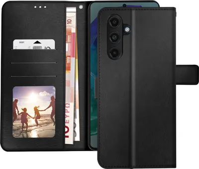 Immagine prodotto di Avizar, Samsung Galaxy M55 Cover portafoglio vintage con funzione stand, nero