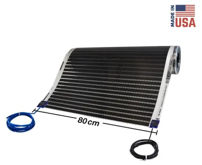 Zdjęcie produktu dla Folia podłogowa grzewcza podczerwieni - 150 W/m² - szerokość 80 cm - ogrzewanie elektryczne