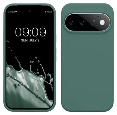 Produktbild von kwmobile Handyhülle für Google Pixel 11 / Pixel 11 Pro Hülle - Case Silikon - Kabelloses Laden - Schutzhülle Cover in Tannengrün