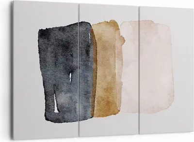 Produktbild von Bild auf Leinwand - Leinwandbild - 3 Teile - Abstraktion die Farben Aquarell - 165x110cm - Wand Bild - Wanddeko - Wandbilder - Leinwanddruck - Bilder - Wanddekoration - Leinwand bilder CE165x110-4947