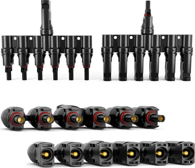 Produktbild von hb-digital Solarstecker Verteiler Typ-T 6-fach Photovoltaik Steckverbinder für Solarkabel