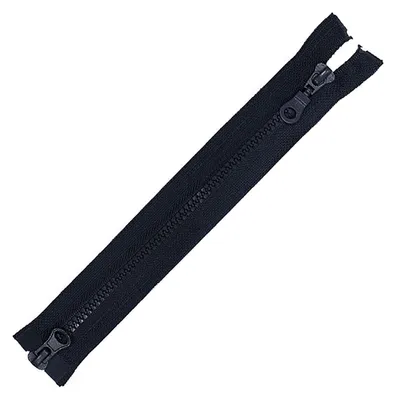 2-Wege Reißverschluss Profil 5mm teilbar für Mäntel Jacken marineblau 70cm