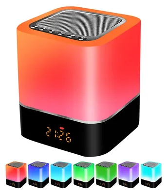 Immagine prodotto di Lampada da notte a LED con sveglia e altoparlante Bluetooth