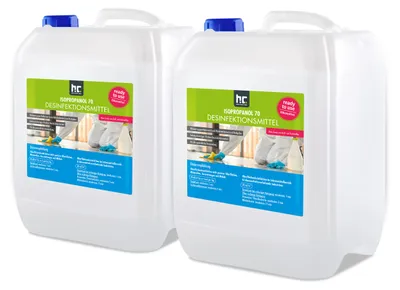 Produktbild von 2x 10 L Isopropanol 70 - Desinfektionsmittel für Oberflächen