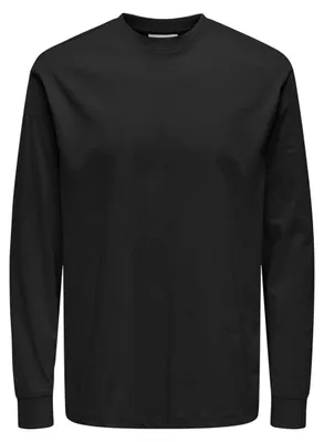 Immagine prodotto di ONLY & SONS, maglietta a maniche lunghe Onsfred Life, modello Noos, colore nero, taglia XS (EU)