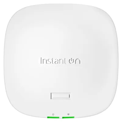 Zdjęcie produktu dla HPE Networking Instant On AP21 (EU) Dual Radio 2x2 Wi-Fi 6 Access Point Bundle with EU PSU, 2,4 GHz, 5 GHz, 1200 Mbit/s, OWE, WPA2, WPA3, 1000 Mbit/s