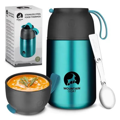 Produktbild von MOUNTAIN GOAT Thermobehälter 720 ml, Edelstahl, doppelwandig, auslaufsicher - hellgrün