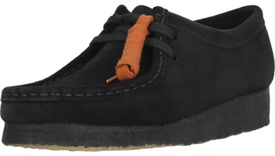 Produktbild von Clarks Originals Schnürschuhe Wallabee. Black Sde mit unnachahmlicher Kreppsohle 1219 Black Sde 41