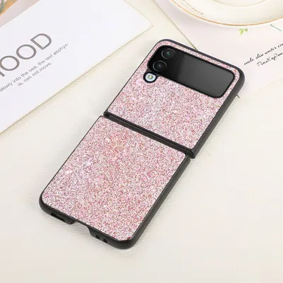 Productafbeelding van Beschermhoes voor Samsung Galaxy Z Flip4 5G, hoesje, tasje, bumper, kleur: roze