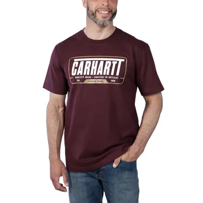 Produktbild von Carhartt Relaxed Fit Heavyweight Graphic T-Shirt (Burgundy,M)