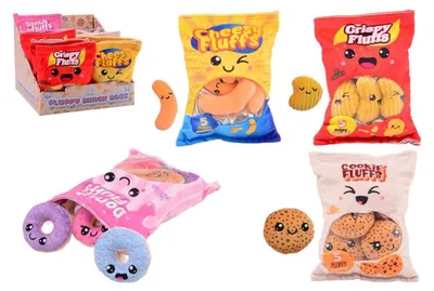 Zdjęcie produktu dla Plush & Play - Torba na przekąski, asortyment w 4 kolorach
