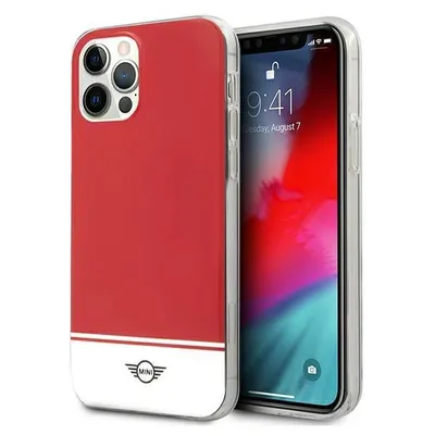 Zdjęcie produktu dla Mini Mihcp12Mpcubire Iphone 12/12 Pro 6,1 Czerwony/Red Hard Case Stripe Collection