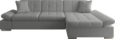 Produktbild von MIRJAN24 Ecksofa Malwi mit Regulierbare Armlehnen Eckcouch mit Schlaffunktion und Bettkasten, L-Form Sofa vom Hersteller (Farbe: Rico 12, Seite: Rechts)