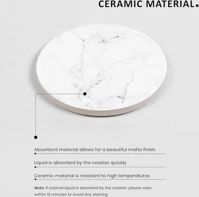 Immagine prodotto di Tappetini in Vetroceramica, bianco opaco effetto marmo, antiscivolo