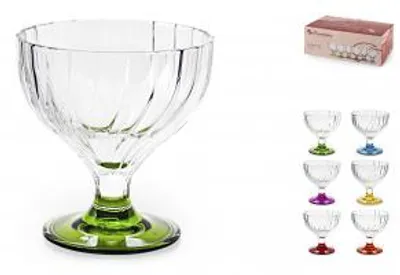 Immagine prodotto di PASABAHCE Set 6 Coppe Dessert Bouquet In Vetro Cl 24