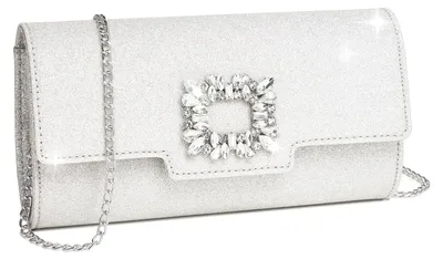 Image de Miss Lulu : Pochette à paillettes pour femmes, élégante, de type enveloppe, avec chaîne