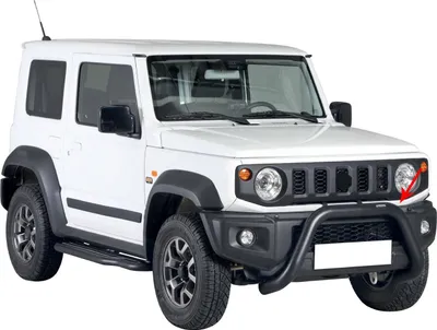 Image de Pare-buffle Avant pour Suzuki Jimny 2018-2025 76 mm en Acier Noir