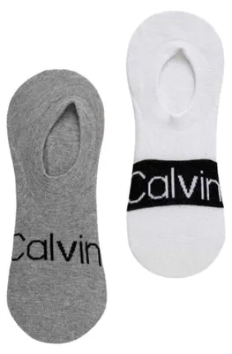 Produktbild von Calvin Klein - Socken für Herren (2er-Pack) NA694 (38 EU - 42 EU) (Weiß/Grau)
