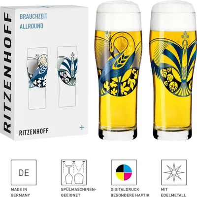 Image de Ritzenhoff Verre à bière Set de 2 verres Brauchzeit Petra  7 et 8