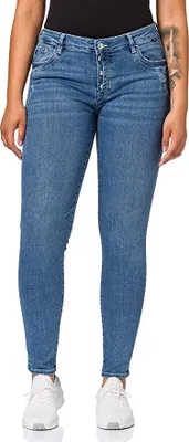 Produktbild von Mavi Adriana Damen Jeans * 27W / 32L * Mid-Rise Super Skinny Distressed Glam