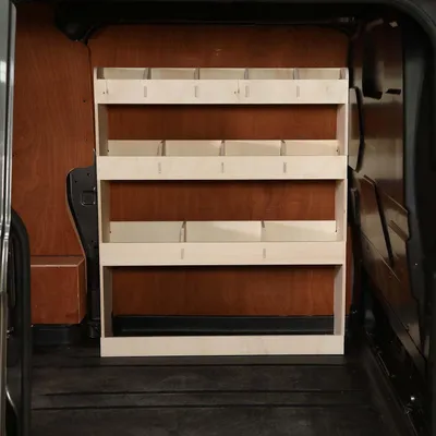 Produktbild von Kompatibel mit Ford Transit Custom L1 2012+ Fahrzeugeinrichtung Fahrzeugregale, Fahrerseite vorne Regal