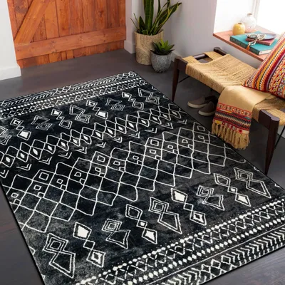 Obrázek produktu pro Elzusha - Protiskluzová podložka do kuchyně, omyvatelná, 90 x 150 cm, černá