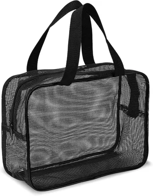 Produktbild von Tragbare Dusch Tasche, Schwarz, Multifunktionale Strandtasche, Kosmetiktasche mit Reißverschluss, für