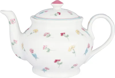 Produktbild von Greengate Lianca Teekanne white 1l