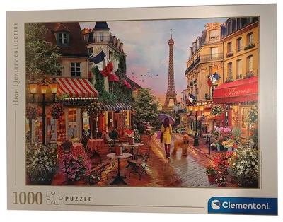 Produktbild von Clementoni 39482 Blumen in Paris – Puzzle 1000 Teile, Geschicklichkeitsspiel für die ganze Familie, buntes Legespiel, Erwachsenenpuzzle ab 14 Jahren, ideal zu Weihnachten