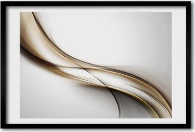 Produktbild von Bild 60x40 MDF-Rahmen, Wandkunst braune Welle