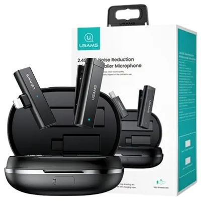 Obrázok produktu pre Usams Enc 2.4G bezdrôtový lavalier mikrofón Lightning Zb244Mkf01 (Us-Zb244)