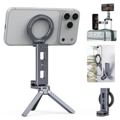 Produktbild von Tragbarer, magnetischer Telefonhalter mit Clip für Smartphones