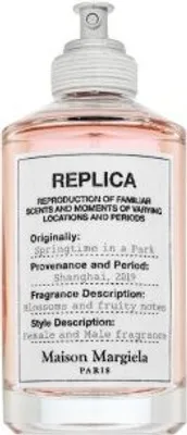 A bottle of Maison Margiela Replica Spring In A Park Eau de Toilette.