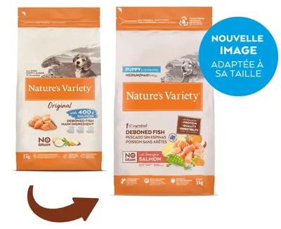 Produktbild von Nature’s Variety No Grain Puppy Medium Lachs – 3 kg – Getreidefrei