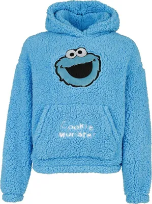 Produktbild von Sesame Street Kapuzenpullover Damen Krümelmonster blau XL