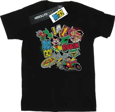 Produktbild von DC Comics - "Teen Titans Go" T-Shirt für Herren BI48087 (3XL) (Schwarz)