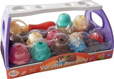 Produktbild von Eiscreme-Set zur Speiseeisherstellung mit Ständer, Serviertablett und Eiswaffel