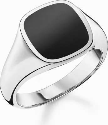 Produktbild von Thomas Sabo Siegelring Silber TR2332-024-11-62 Onyx