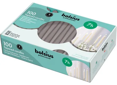 Immagine prodotto di Bolsius Horeca Candela gotica 240/23 Confezione da 100 Taupe (100 pezzi)