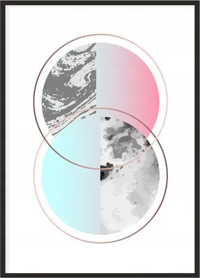 Obrázok produktu pre Obrazový plagát v ráme 53x73 cm Geometria P1093