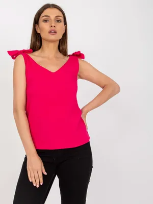Productafbeelding van Rue Paris damesblouse, kleur: fuchsia, maat: M